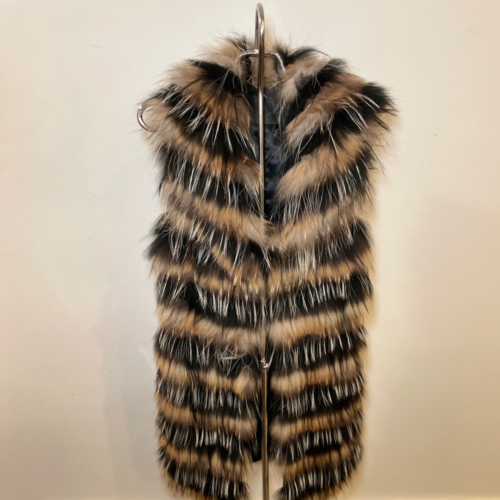 Genuine Fox Fur Knee Length Vest